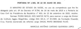 DOU - Nomeação Pedro dos Santos Neto Diretor IAM 2021