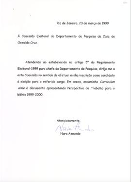 Carta de Candidatura de Nara Azevedo à chefia do DEPES