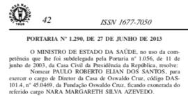 DOU - Nomeação Paulo Elian direção COC