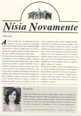 Editorial "Nísia Novamente"