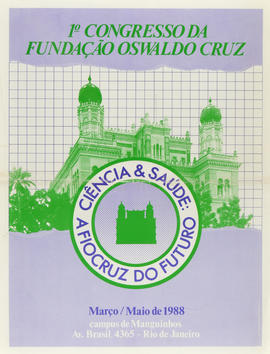 Cartaz - 1° Congresso Interno Fiocruz 1988