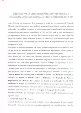 Carta de Candidatura de Ana Luce Girão Soares à chefia DAD