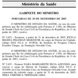 DOU - Nomeação Nara Azevedo direção COC