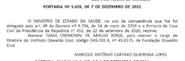 DOU - Nomeação Tania Cremonini de Araujo-Jorge - Diretora IOC 2021